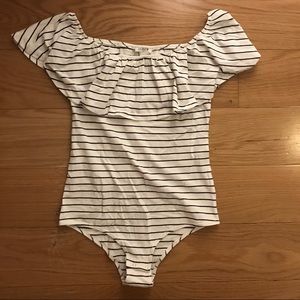 NWT J. Crew Off-the-Shoulder Ruffle Bodysuit